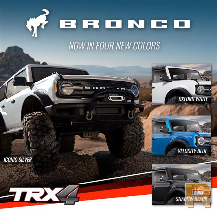 【新品发布】TRAXXAS Ford Bronco TRX-4增加四款全新涂装配色