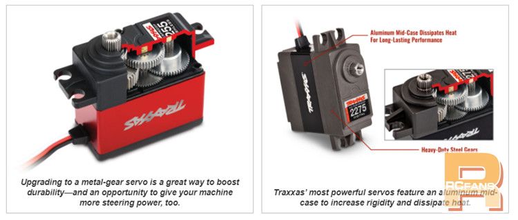 【技术贴】TRAXXAS模型车升级金属齿舵机