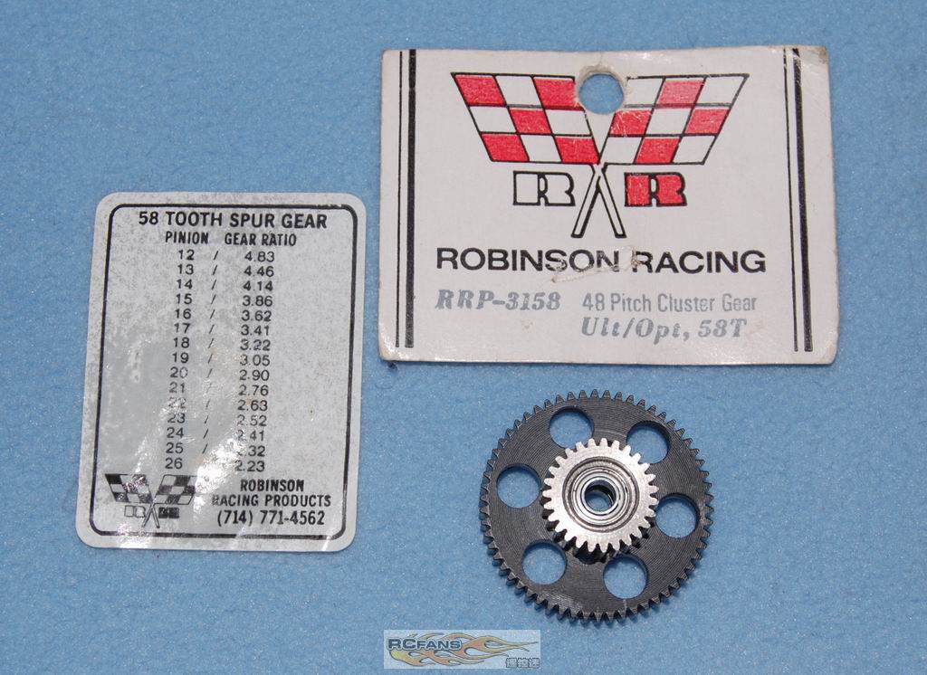 Robinson 48P 58T machine Spur gear for kyosho ultima optima.JPG