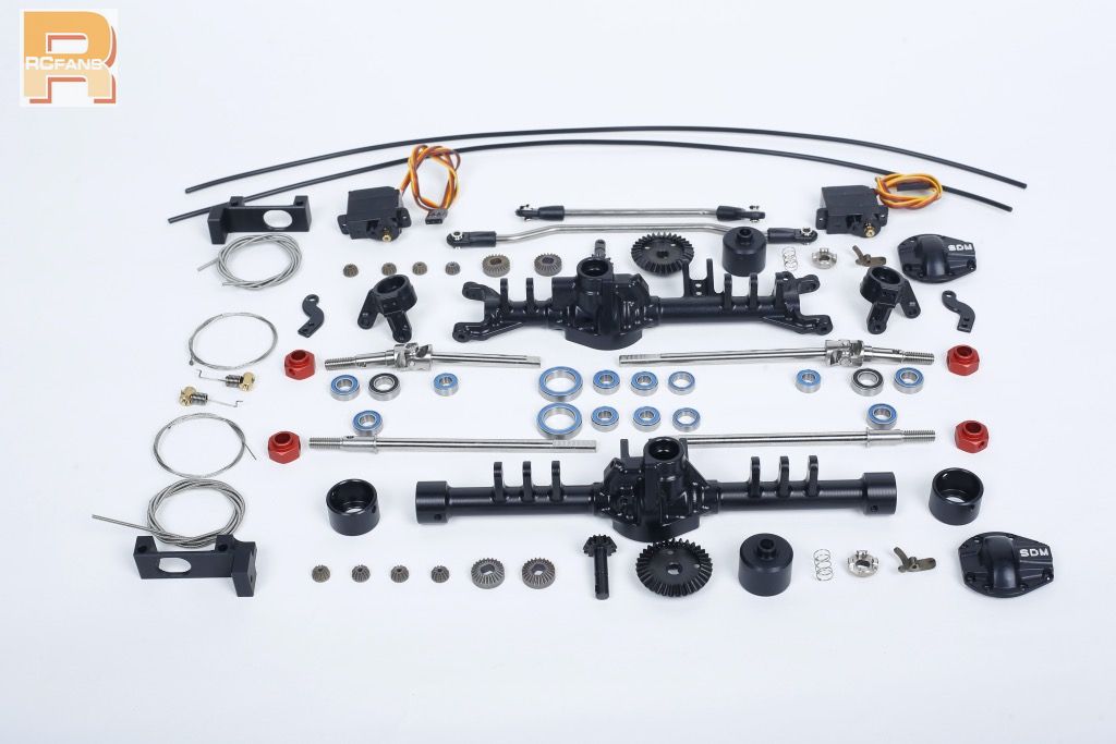 sdm标准模型推出scx10三代差速锁车桥