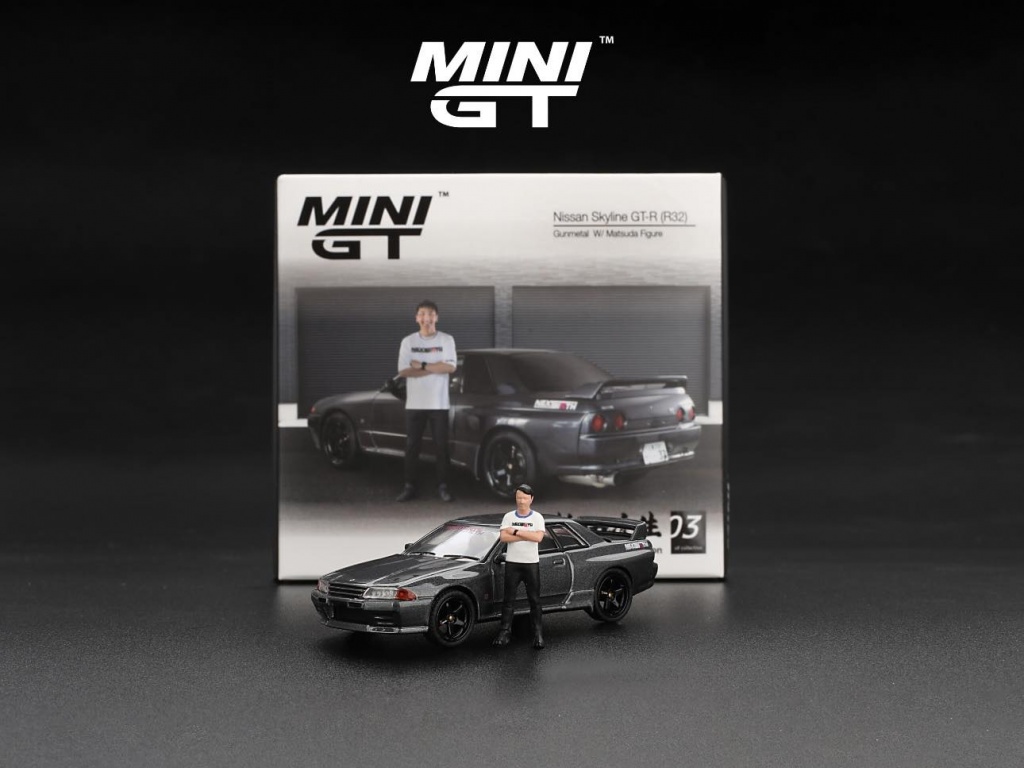 MINI GT Nissan Skyline GT-R (R32) Gunmetal