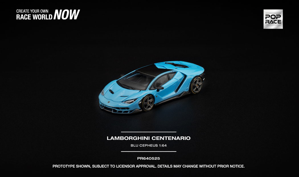 POP RACE Lamborghini Centenario Blu Cepheus 1/64 ��̬��ģ