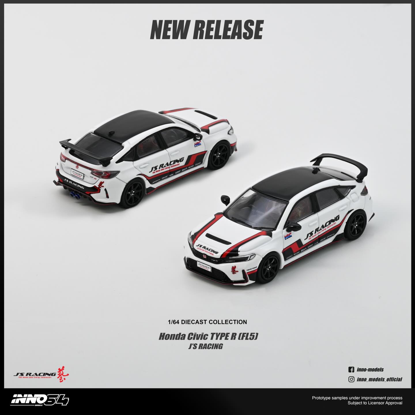 INNO64 Honda Civic FL5 J��S Racing 1/64 ��ģ