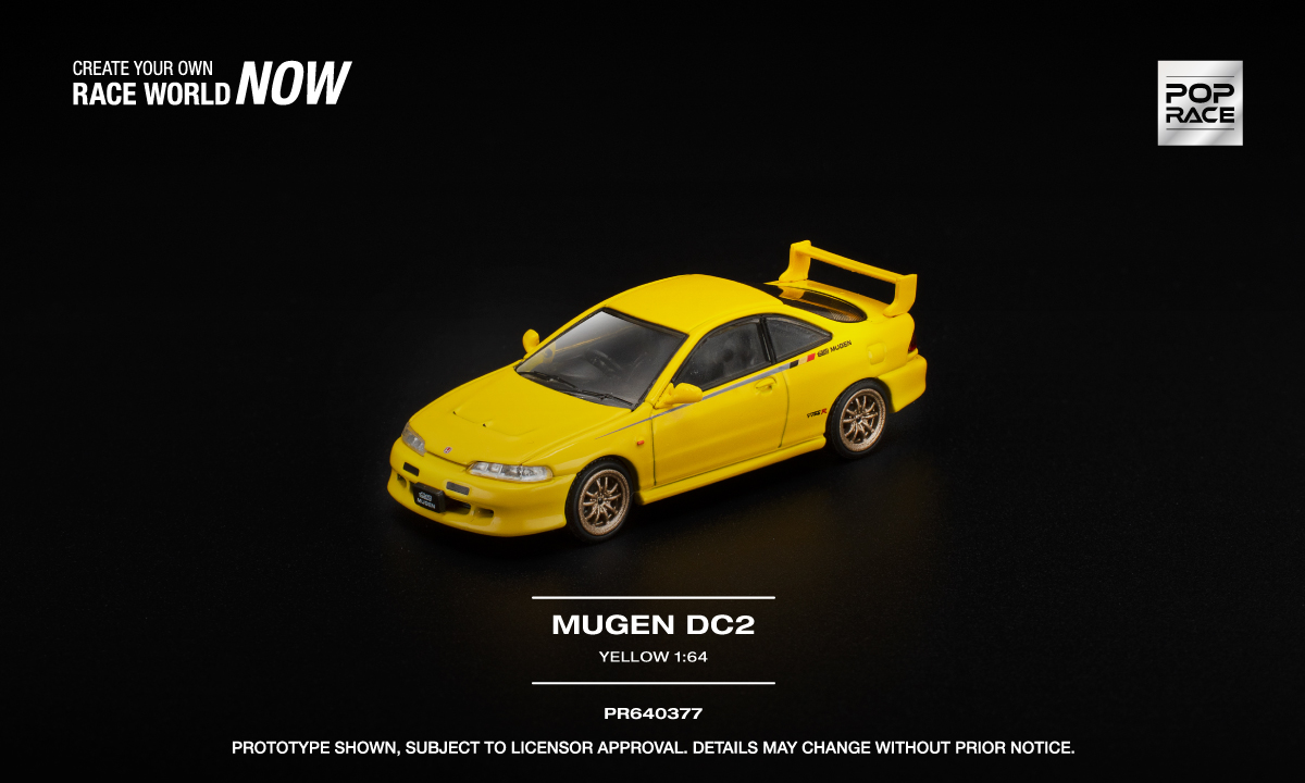 POP RACE MUGEN DC2 Yellow 1/64 ��̬��ģ PR640377