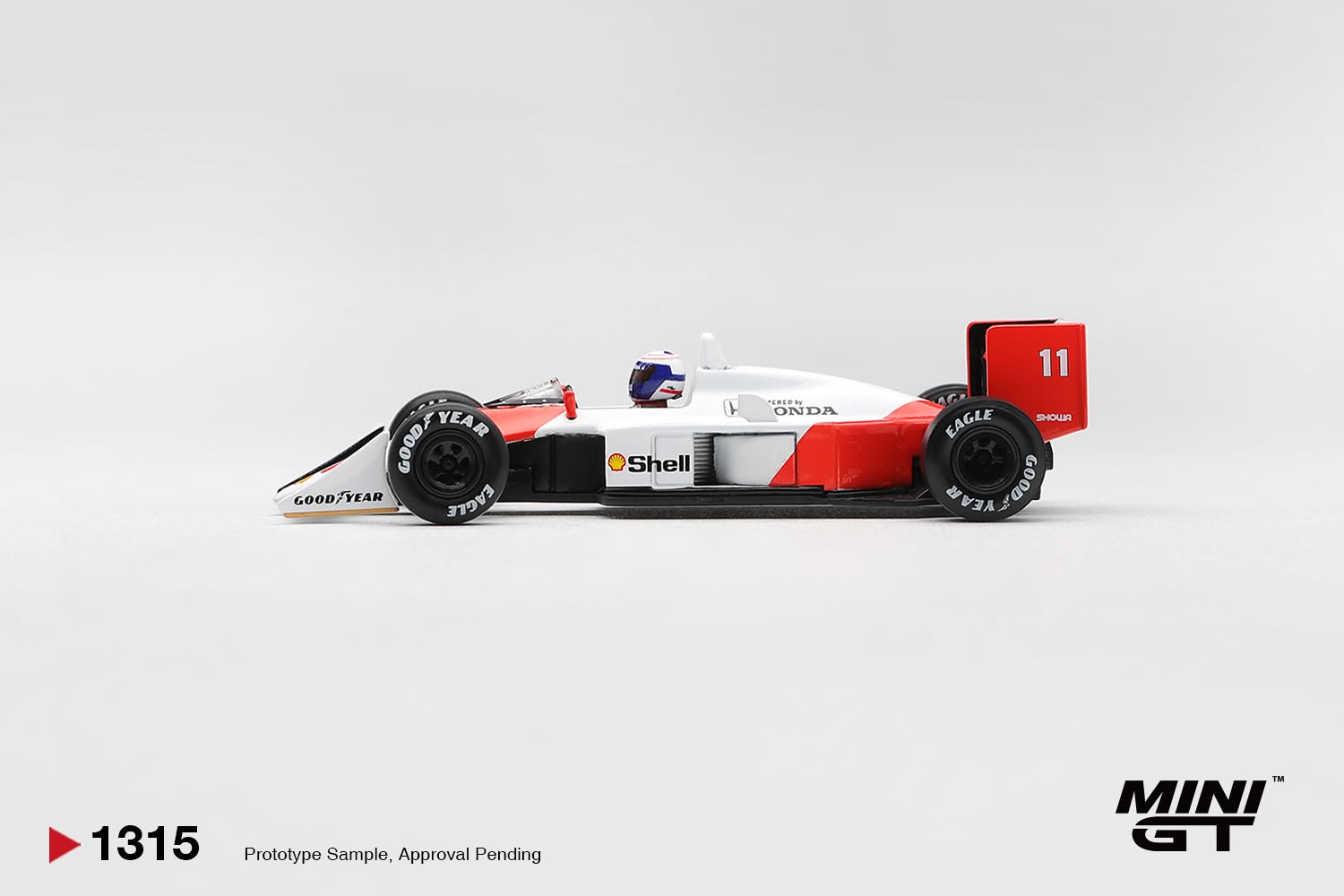 MINI GT McLaren MP4/4 Alain Prost 1988 Canadian Grand Prix MGT01315