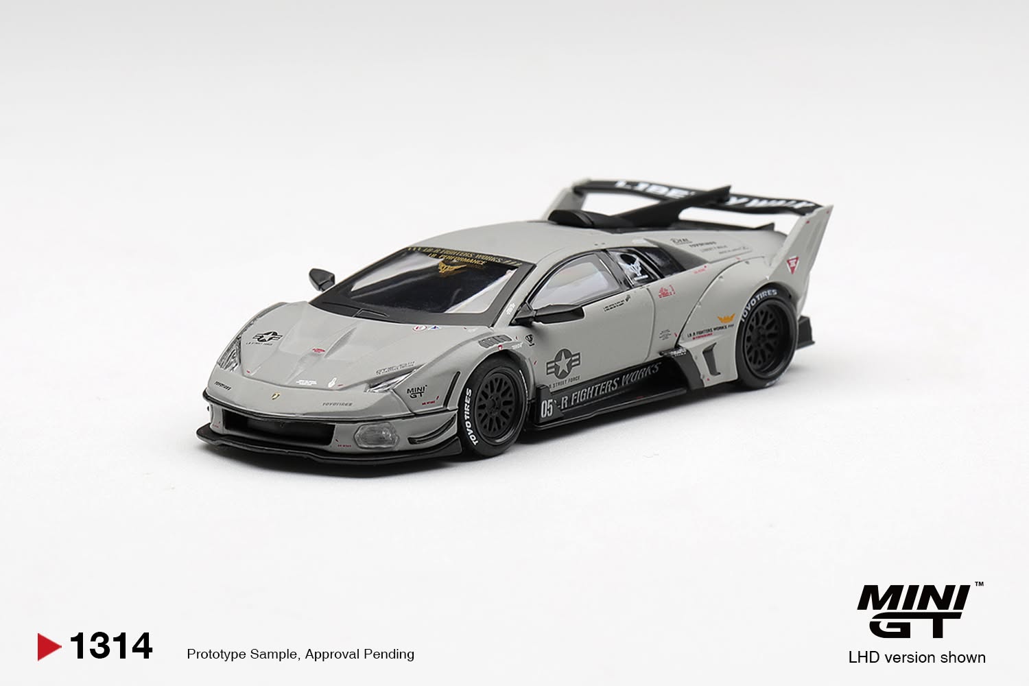 MINI GT Lamborghini LB-Silhouette WORKS Murcielago GT Evo Fighter MGT01314