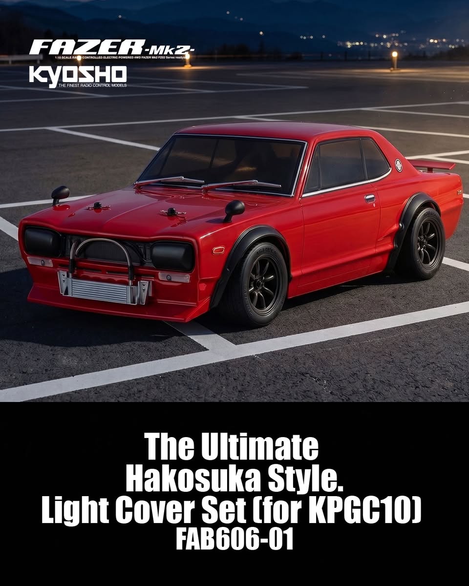 Kyosho Nissan Skyline 2000GT-R KPGC10 FAB606 Light Cover Set ����������װ