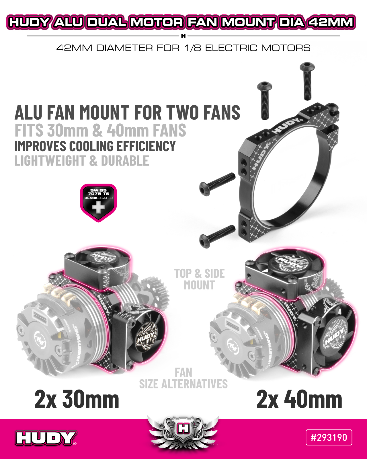 HUDY ˫��������ɢ���� 30mm 40mm ���Ȱ�װ