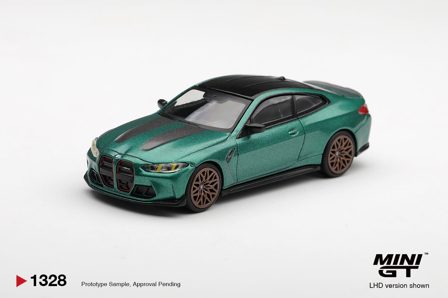 MINI GT BMW M4 CS Frozen Isle of Man Green Metallic