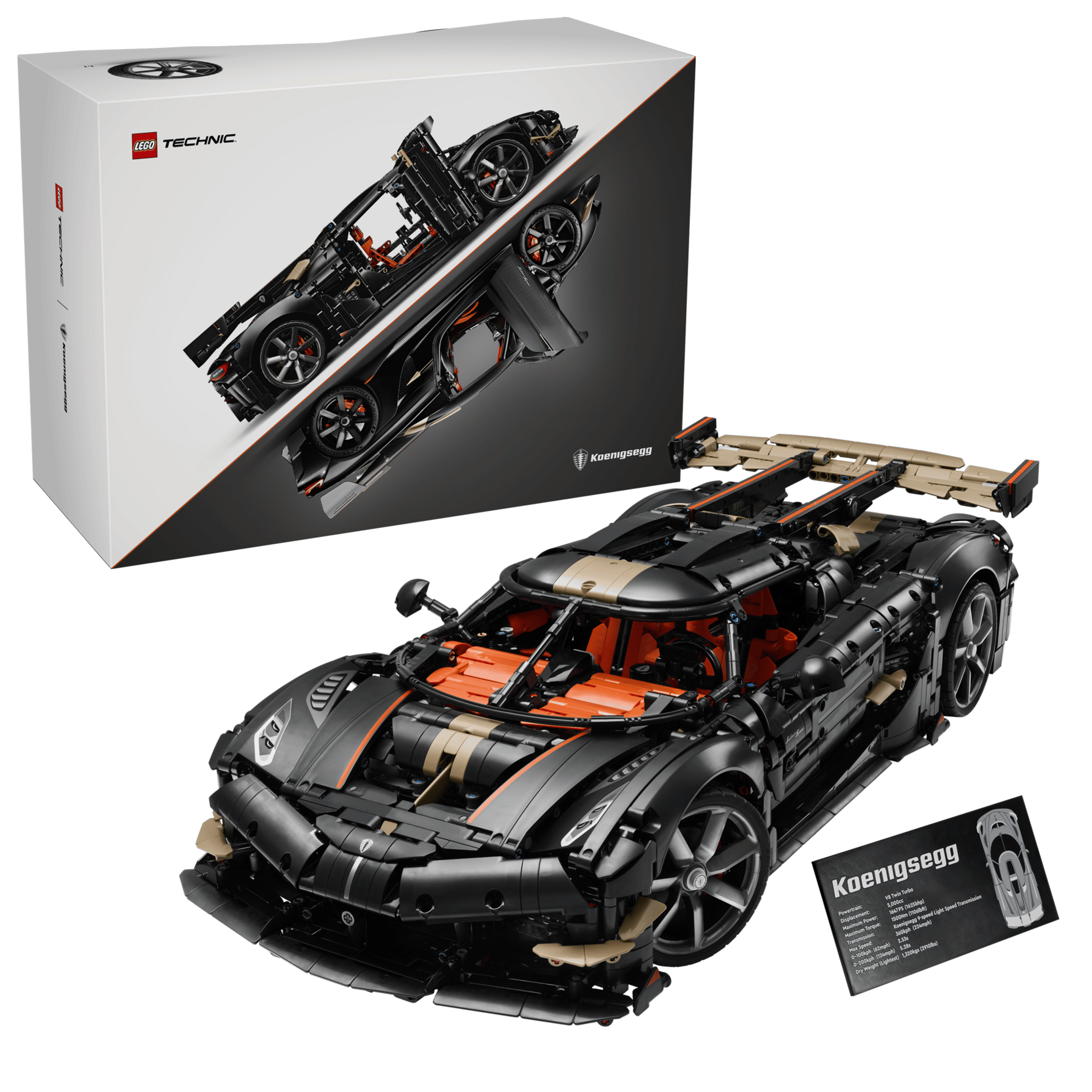 LEGO Technic 42232 Koenigsegg Sadair��s Spear Megacar