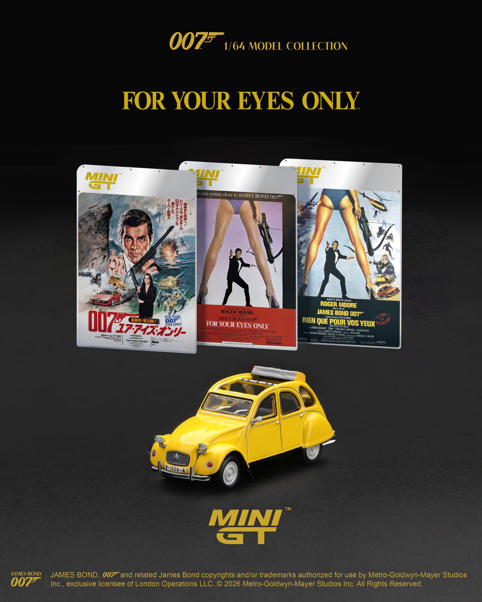 MINI GT Citroën 2CV 007 For Your Eyes Only