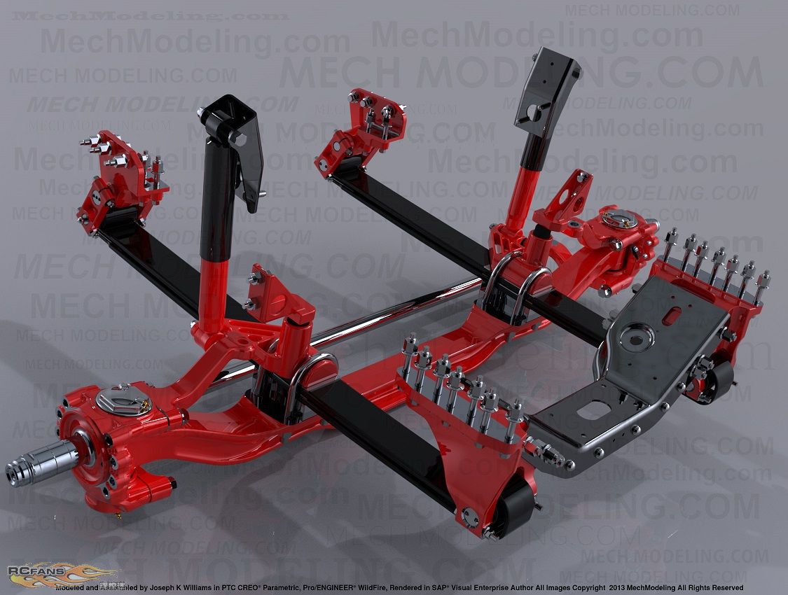 绝对漂亮的卡车悬挂系统,希望对大家有所帮助