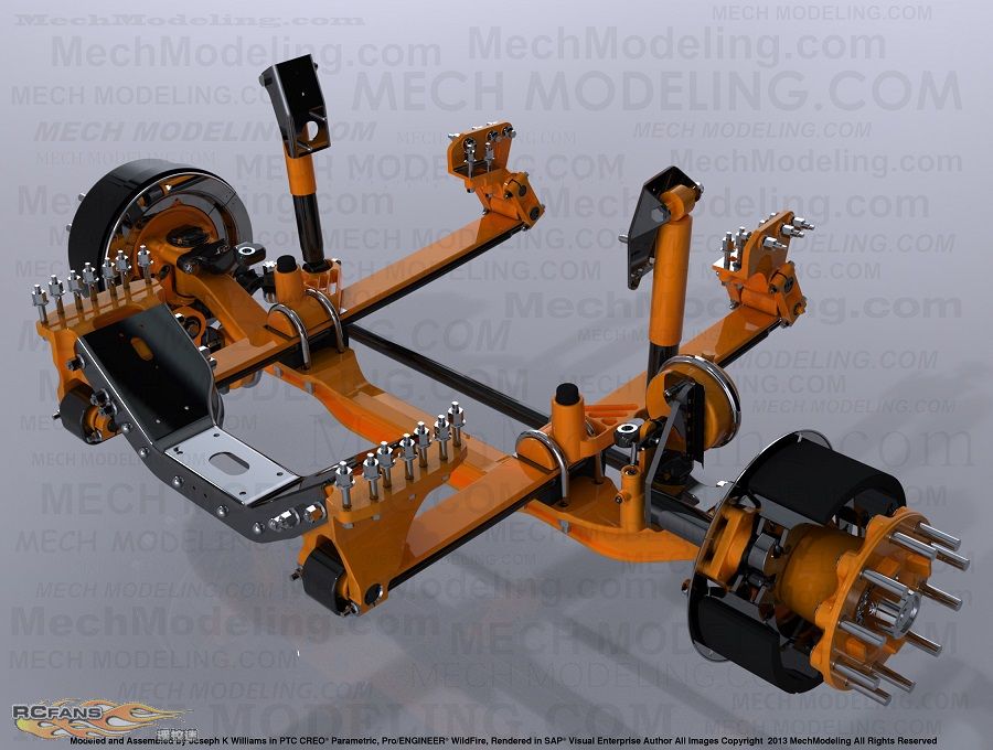 绝对漂亮的卡车悬挂系统,希望对大家有所帮助