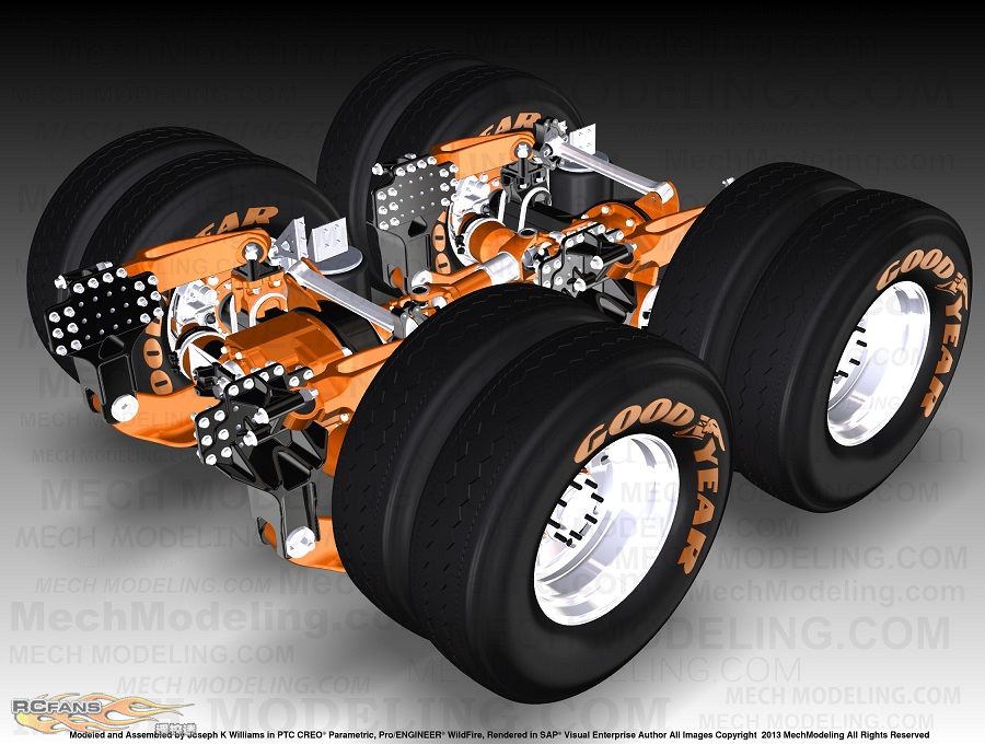 绝对漂亮的卡车悬挂系统,希望对大家有所帮助