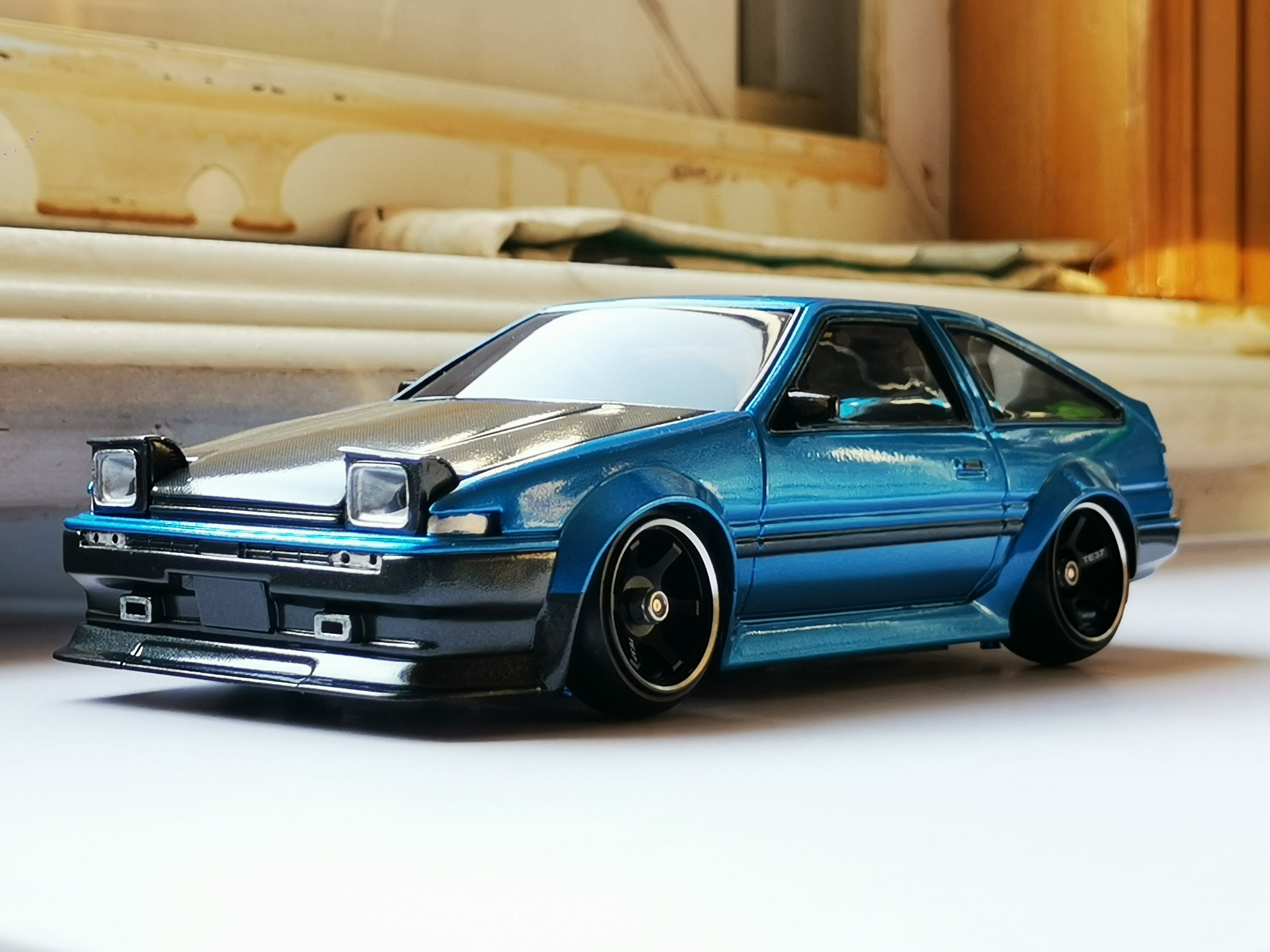 【宽体金属蓝ae86完工】