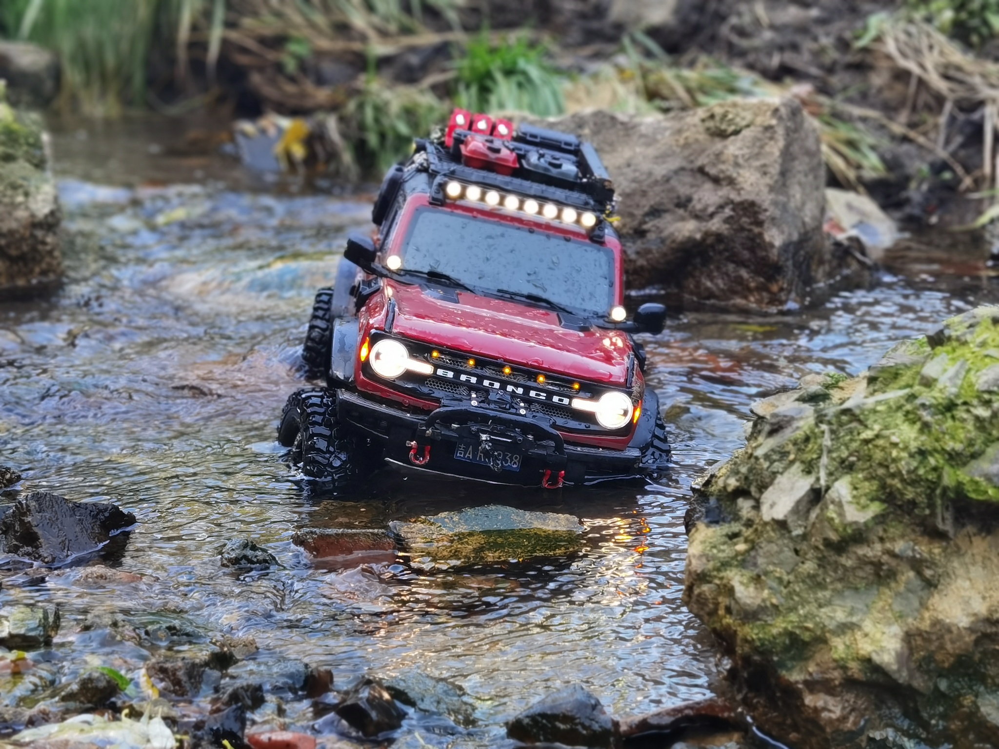 我的rc福特烈马攀爬车特写镜头