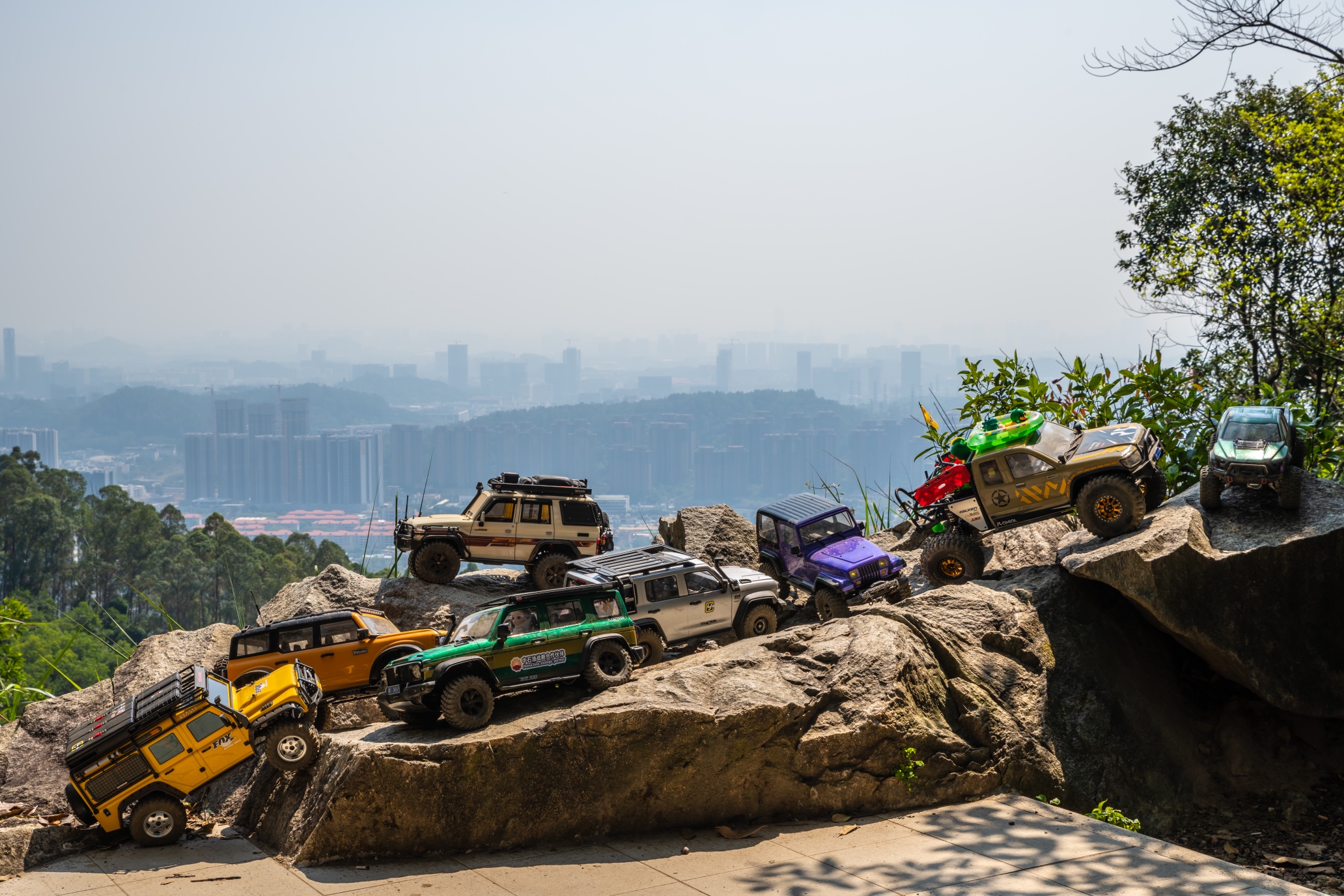 广东战rc黄埔牛头山越野路线