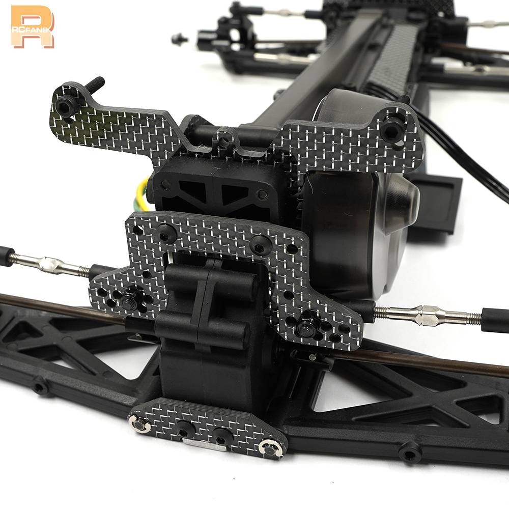 Tutore Scatola Del Cambio In Carbonio Yeah Racing Per Kyosho Optima 1/10 &ndash; KYOP-006BK/S